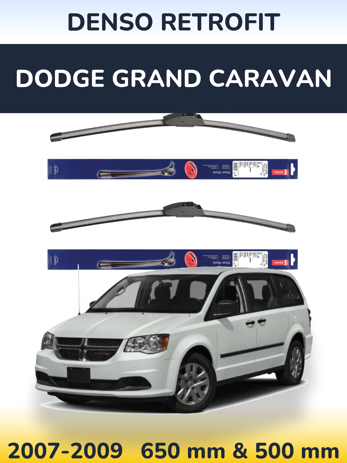 Torkarblad Denso Retrofit för Dodge Grand Caravan