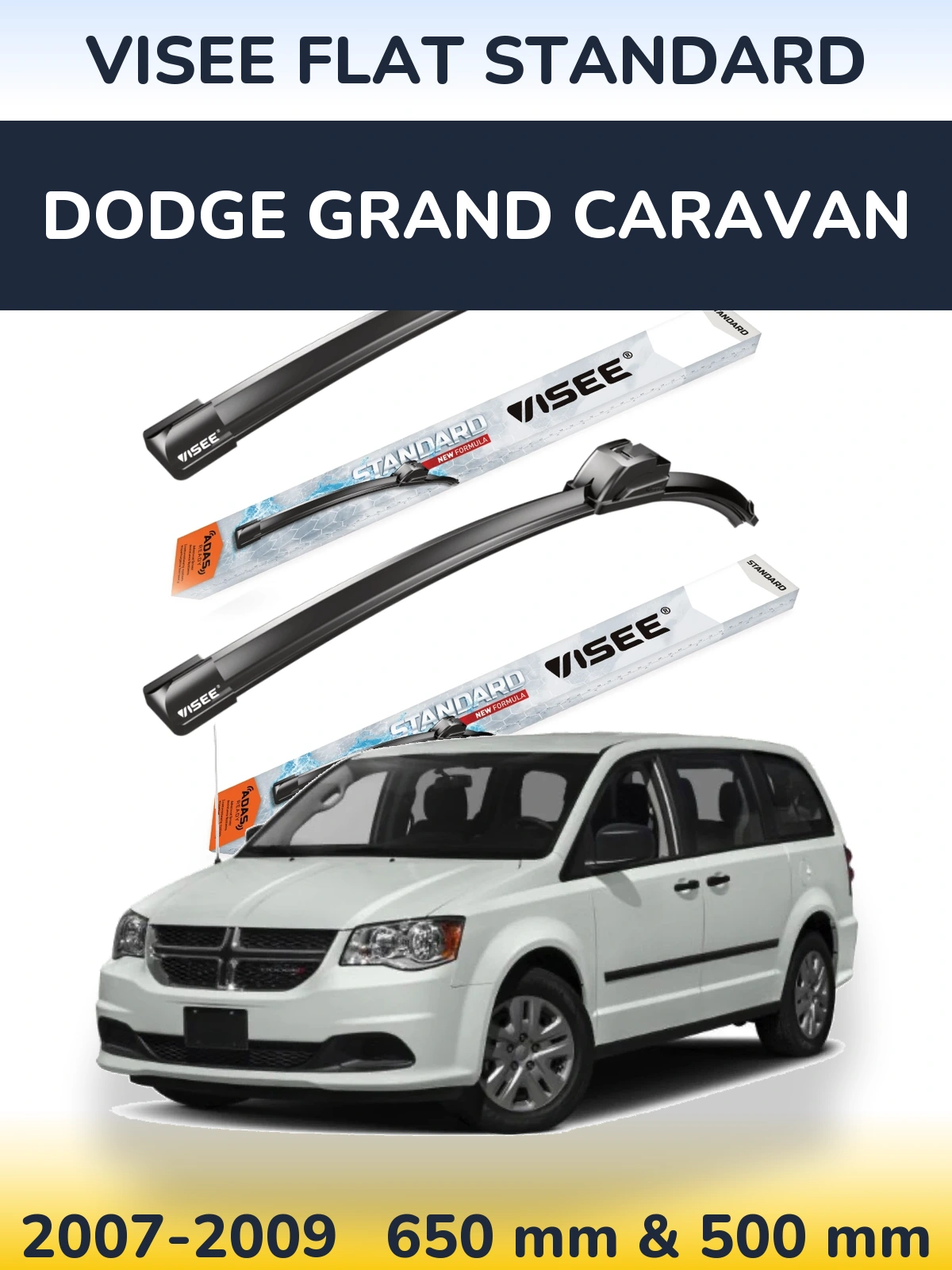 Torkarblad VISEE FLAT STANDARD för Dodge Grand Caravan