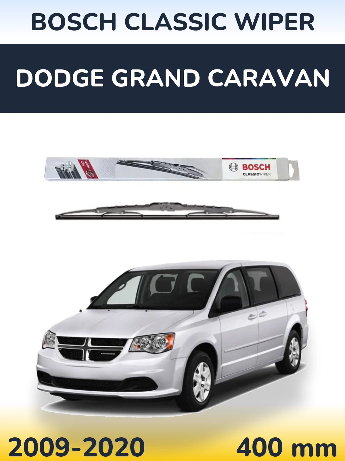 Torkarblad BOSCH Classic Wiper för Dodge Grand Caravan
