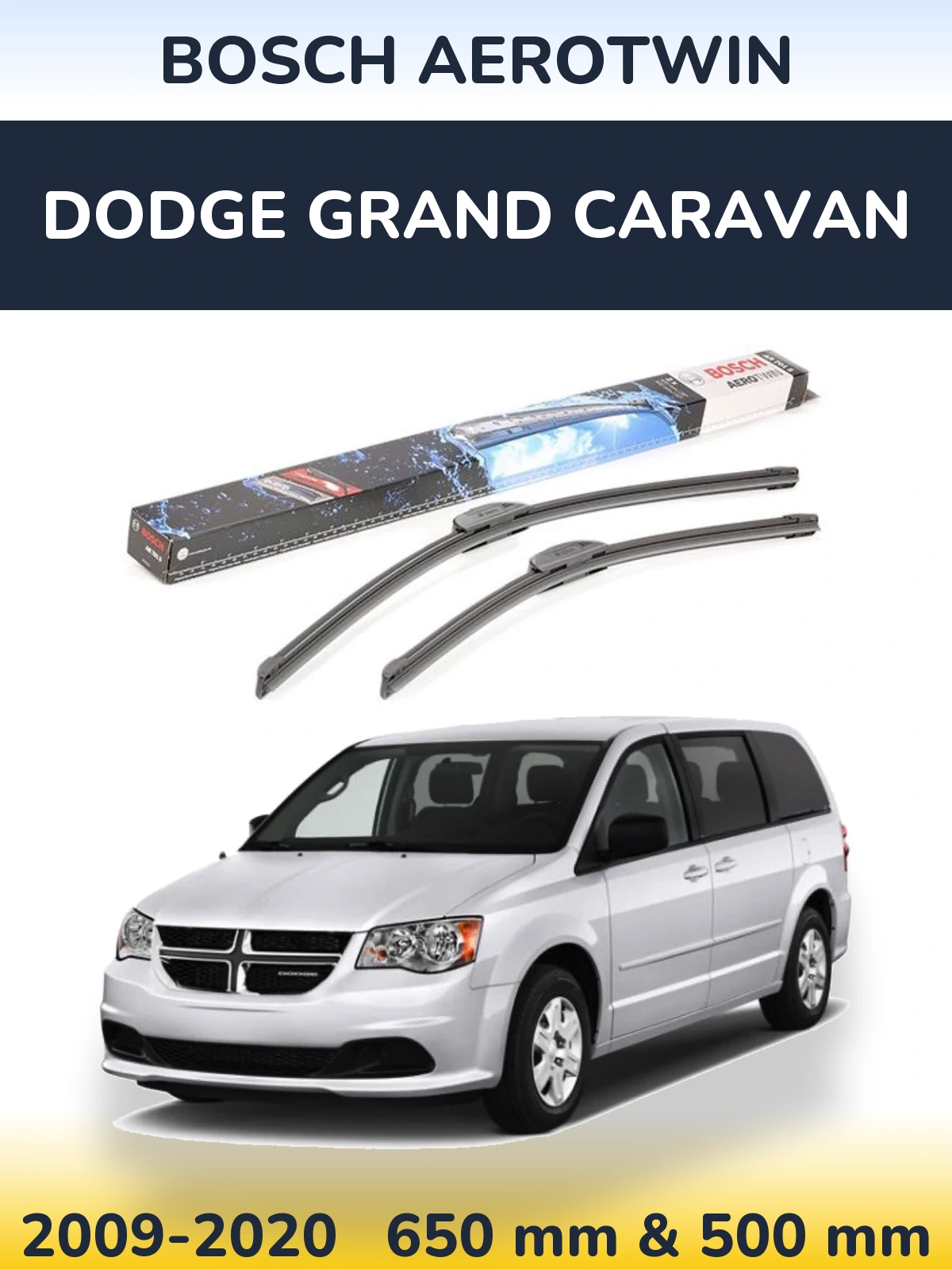 Torkarblad BOSCH AeroTwin för Dodge Grand Caravan