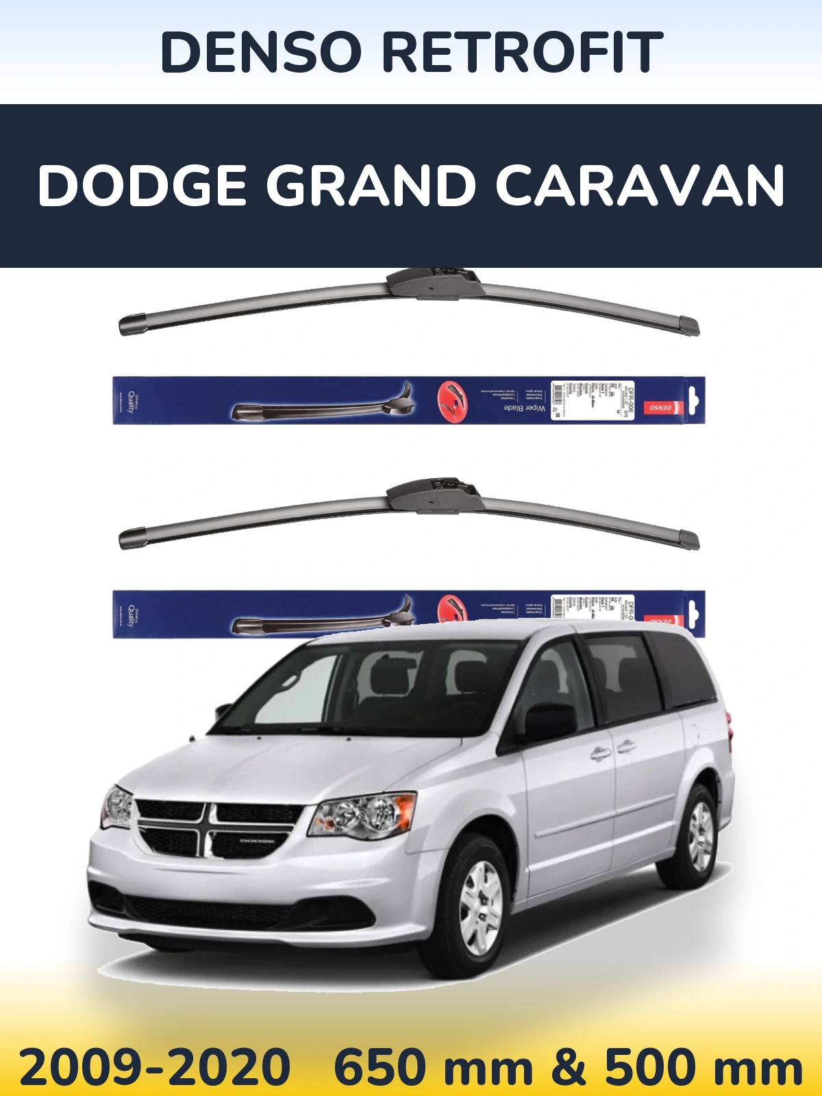 Torkarblad Denso Retrofit för Dodge Grand Caravan