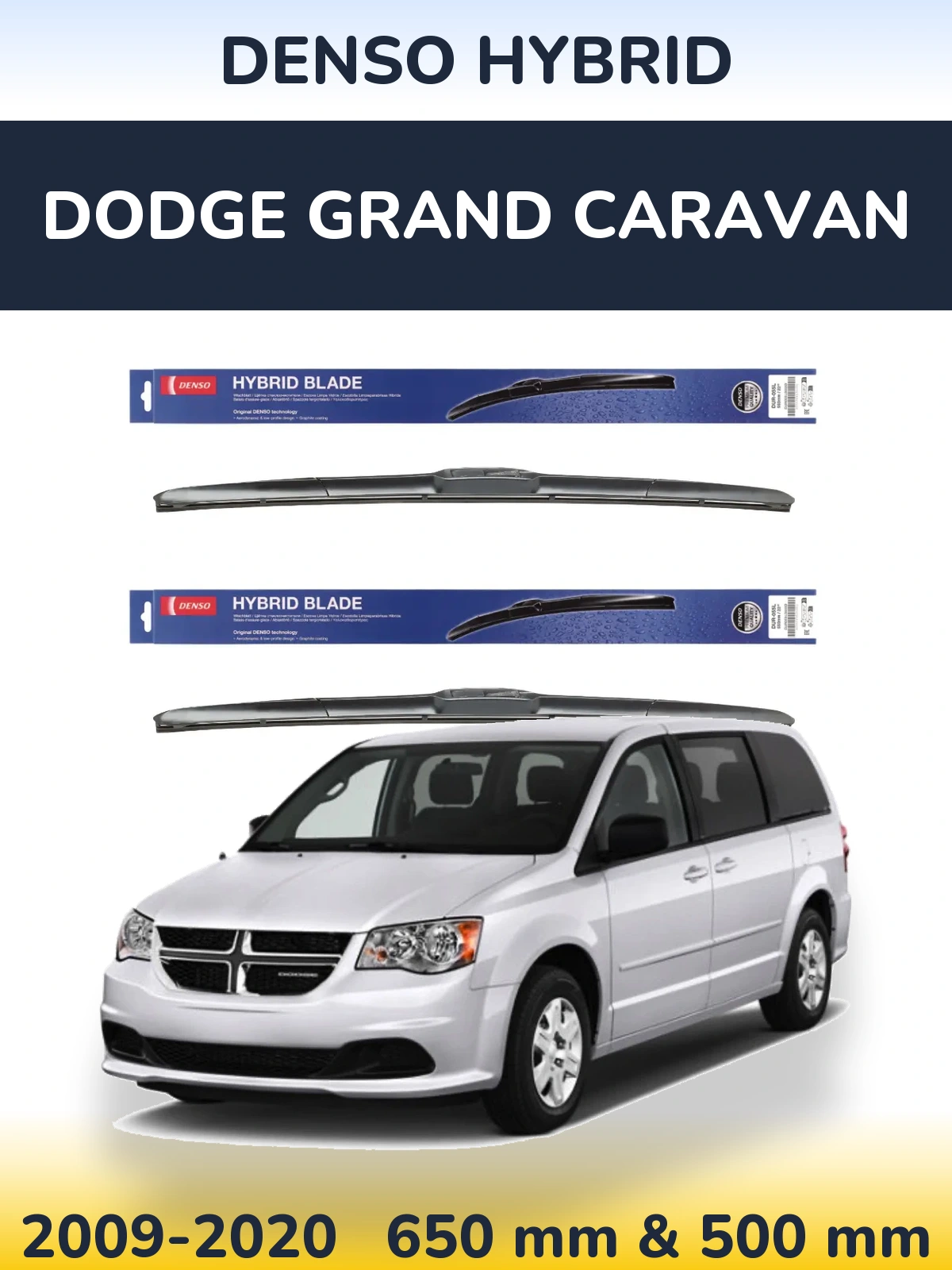 Torkarblad Denso Hybrid för Dodge Grand Caravan
