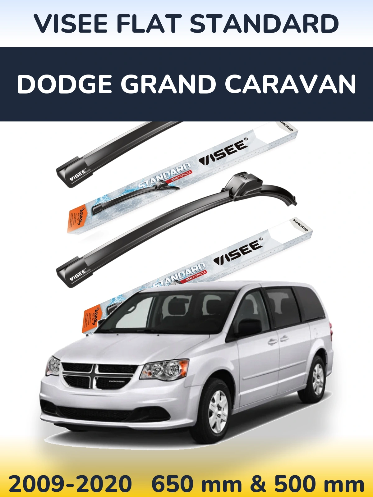 Torkarblad VISEE FLAT STANDARD för Dodge Grand Caravan