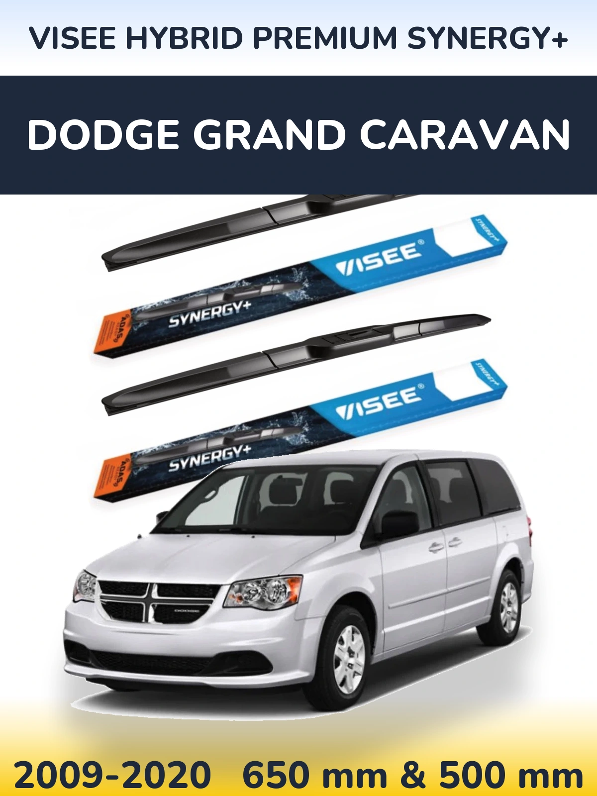Torkarblad VISEE HYBRID PREMIUM SYNERGY+ för Dodge Grand Caravan