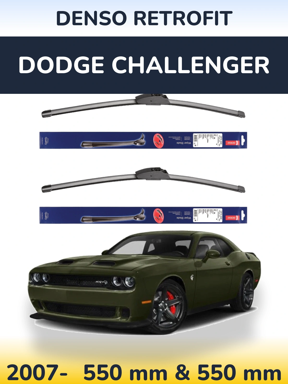 Torkarblad Denso Retrofit för Dodge Challenger
