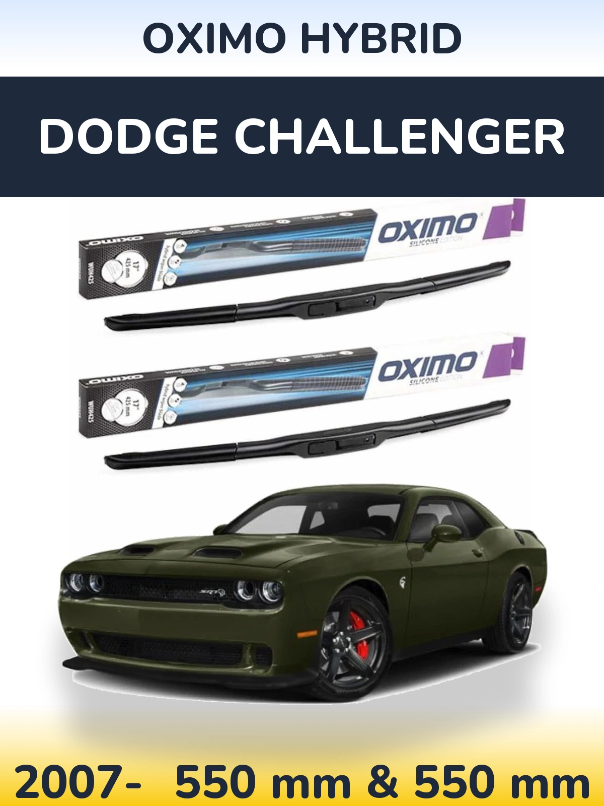 Torkarblad Oximo Hybrid för Dodge Challenger