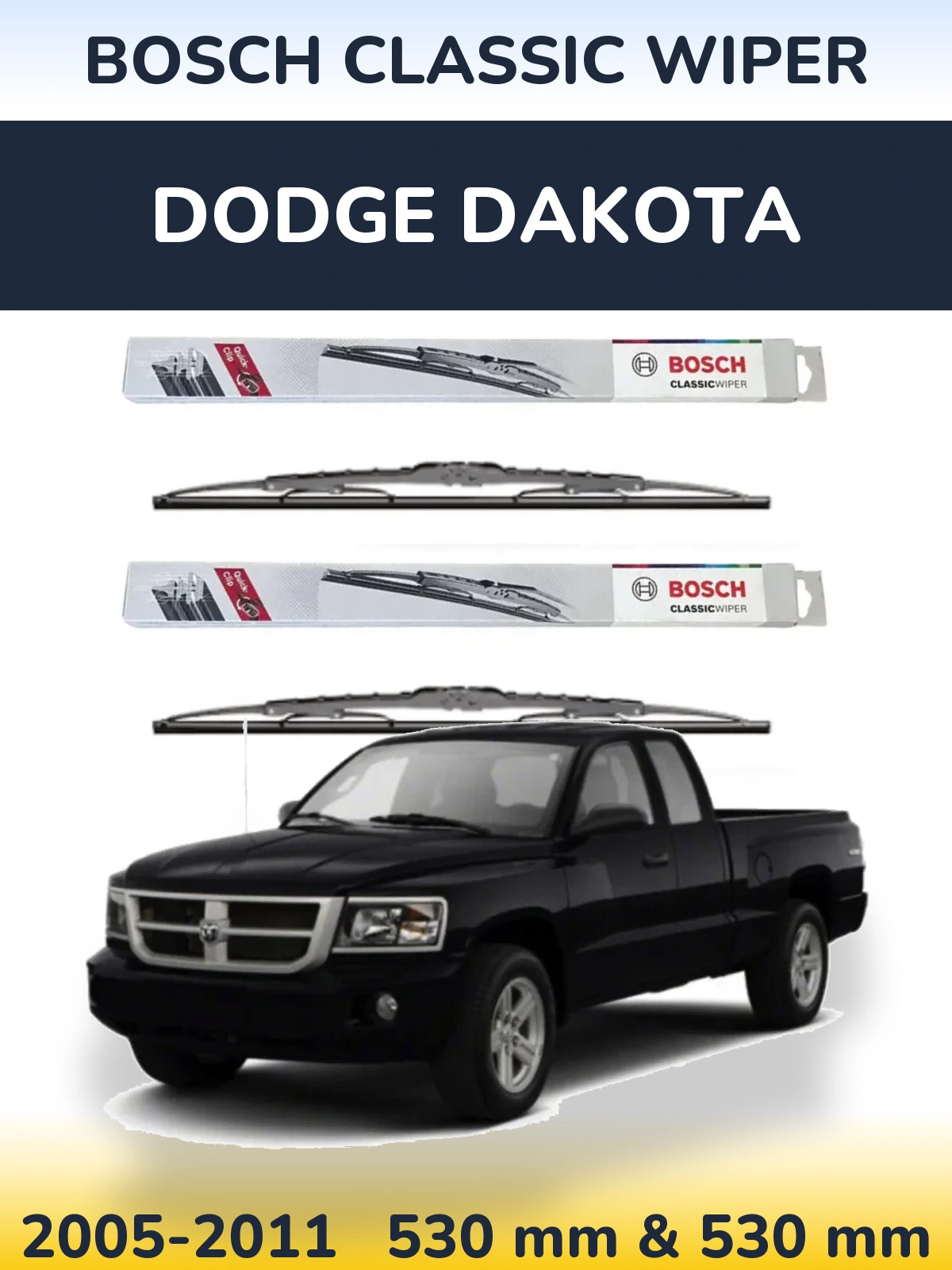 Torkarblad BOSCH Classic Wiper för Dodge Dakota
