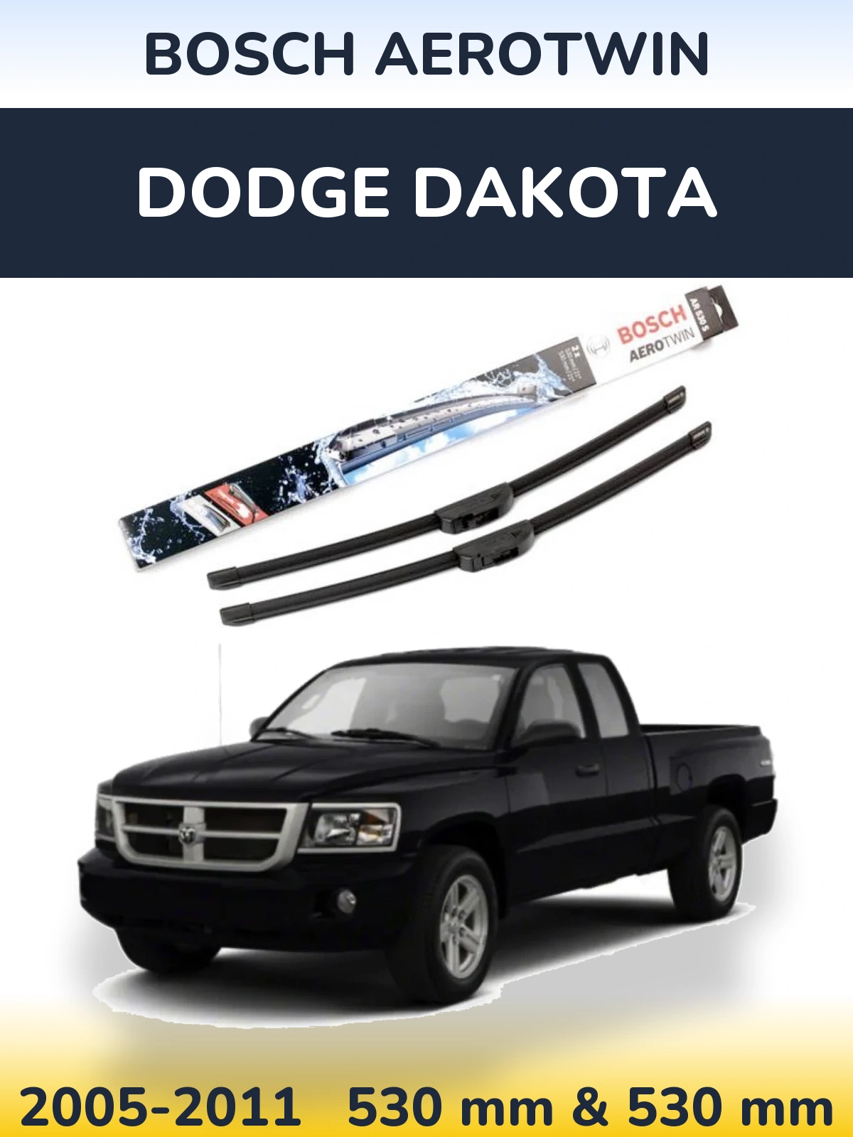 Torkarblad BOSCH AeroTwin för Dodge Dakota