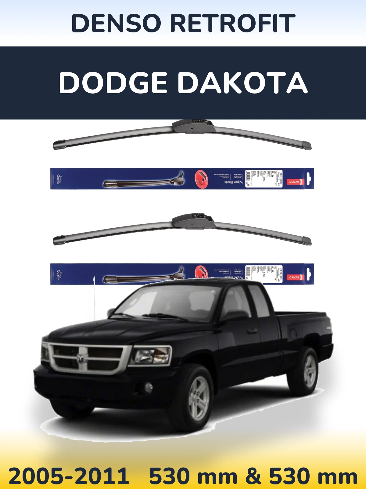 Torkarblad Denso Retrofit för Dodge Dakota