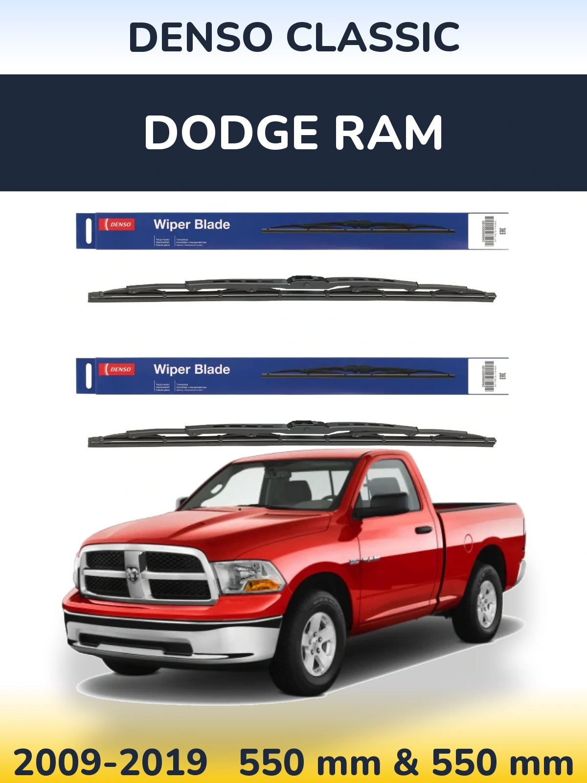 Torkarblad Denso Classic för Dodge RAM