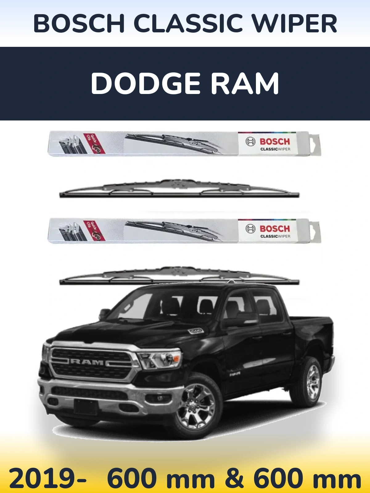 Torkarblad BOSCH Classic Wiper för Dodge RAM