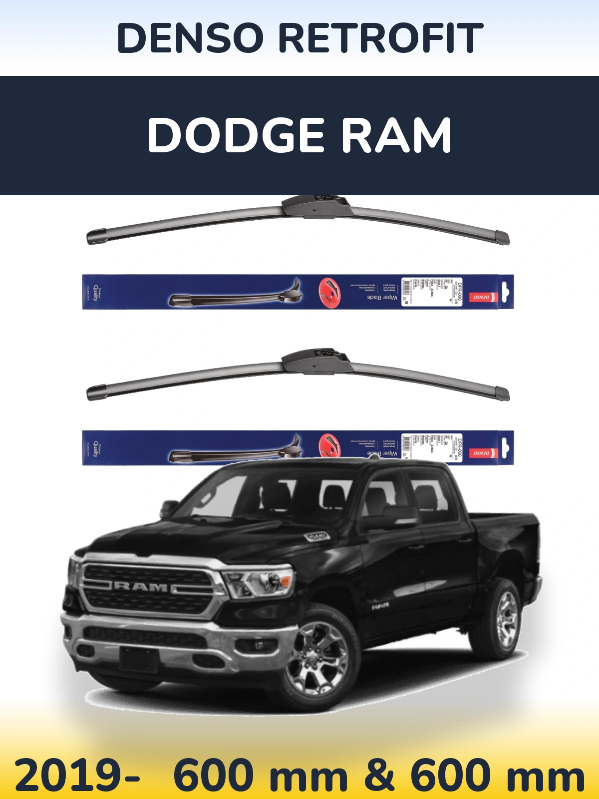 Torkarblad Denso Retrofit för Dodge RAM