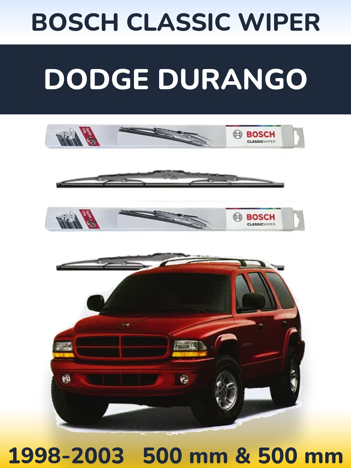 Torkarblad BOSCH Classic Wiper för Dodge Durango