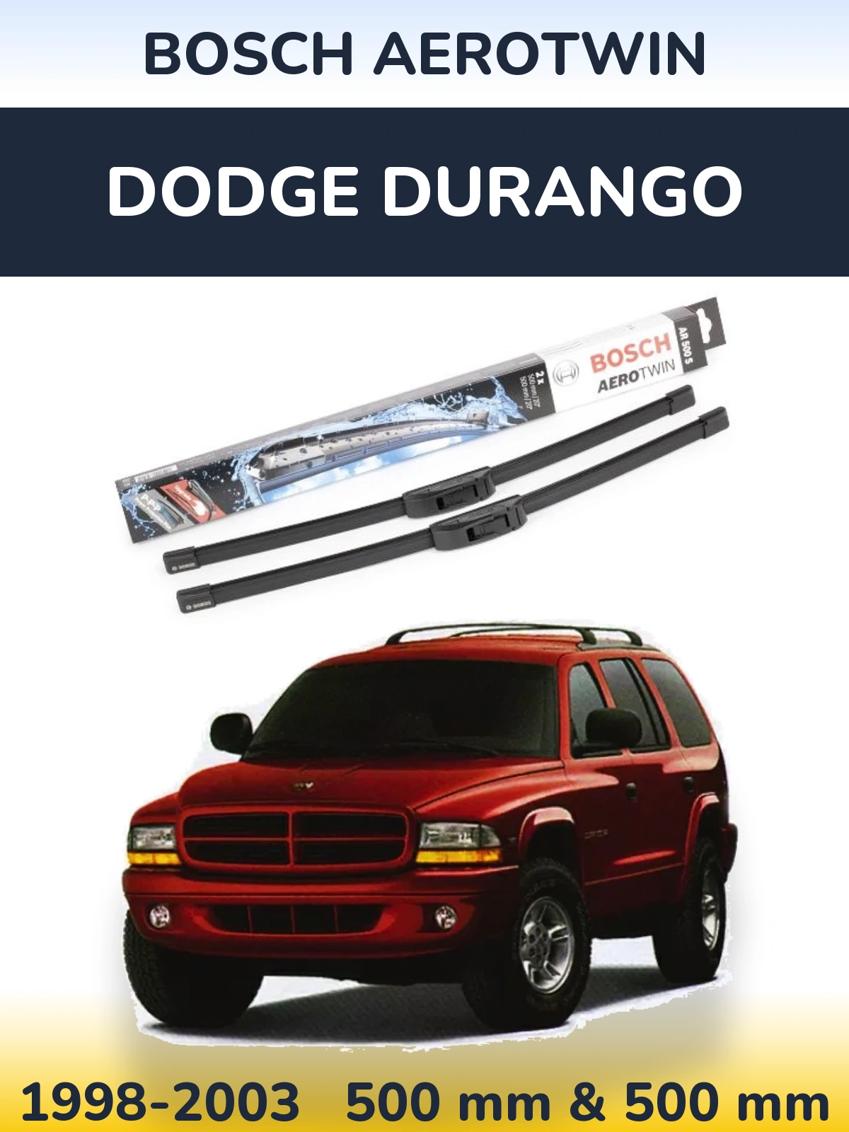 Torkarblad BOSCH AeroTwin för Dodge Durango