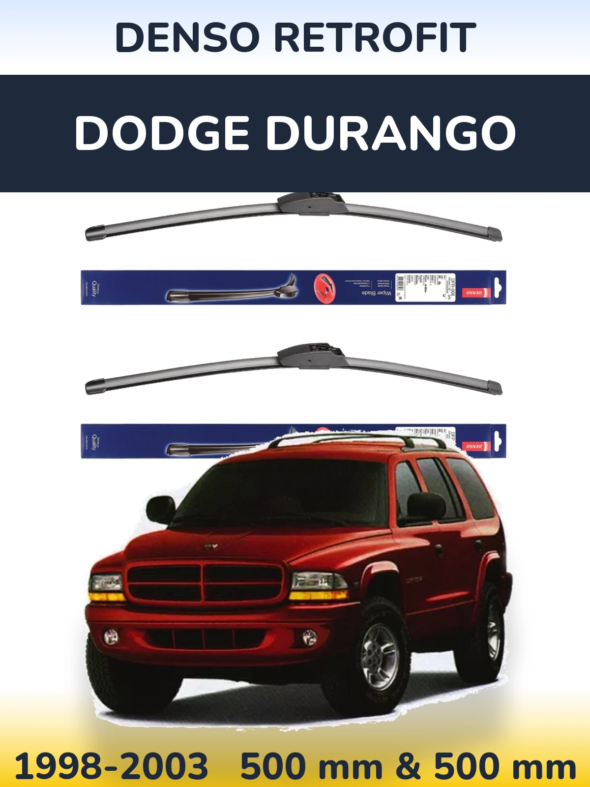 Torkarblad Denso Retrofit för Dodge Durango