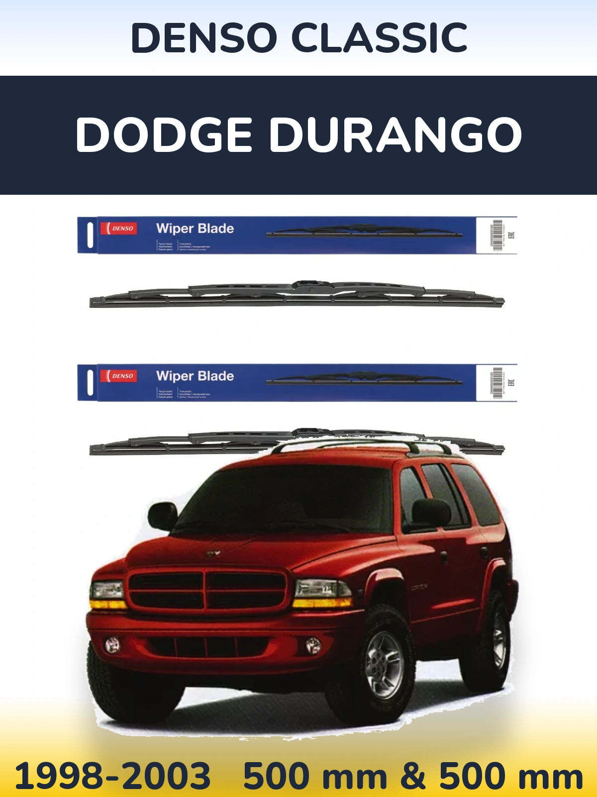 Torkarblad Denso Classic för Dodge Durango