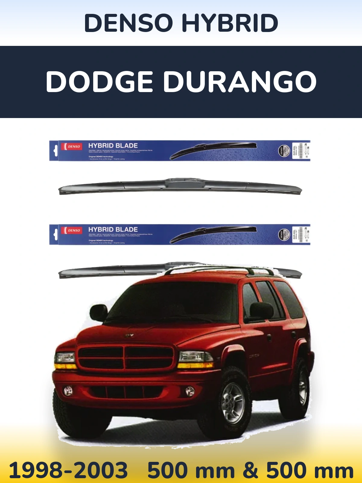 Torkarblad Denso Hybrid för Dodge Durango