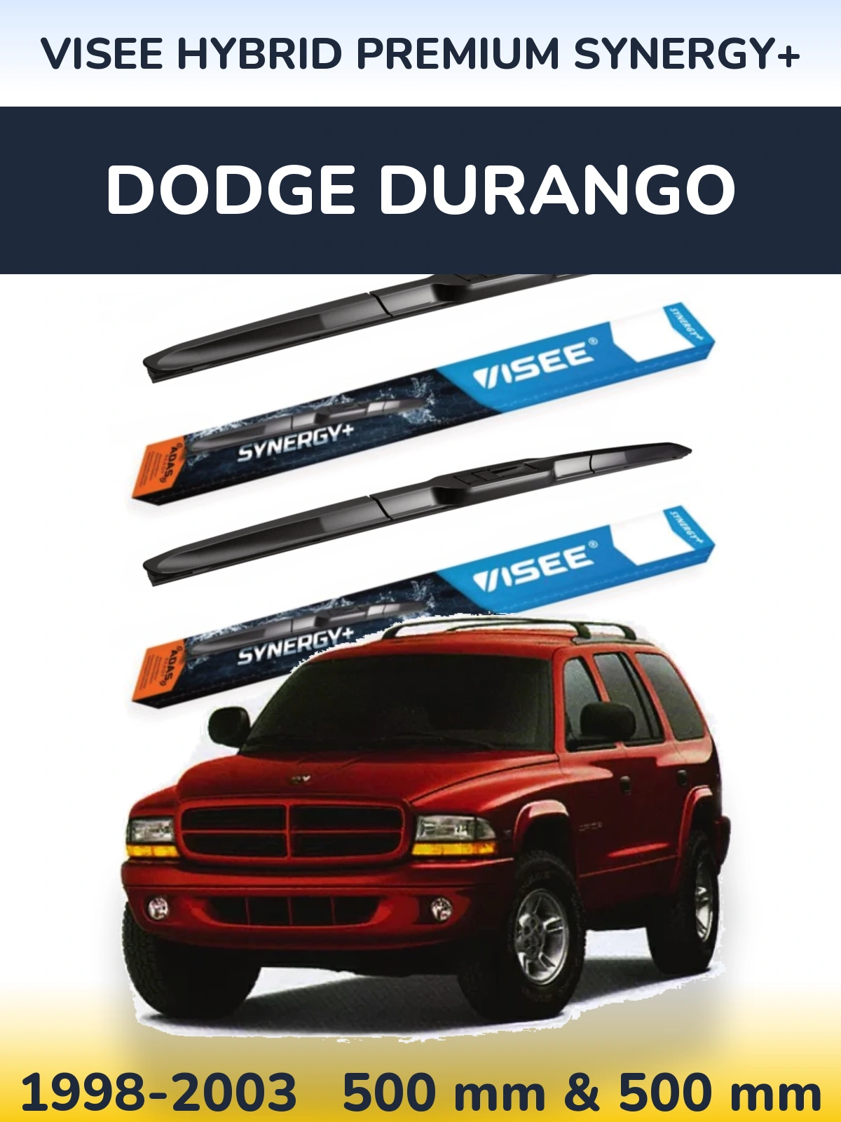 Torkarblad VISEE HYBRID PREMIUM SYNERGY+ för Dodge Durango