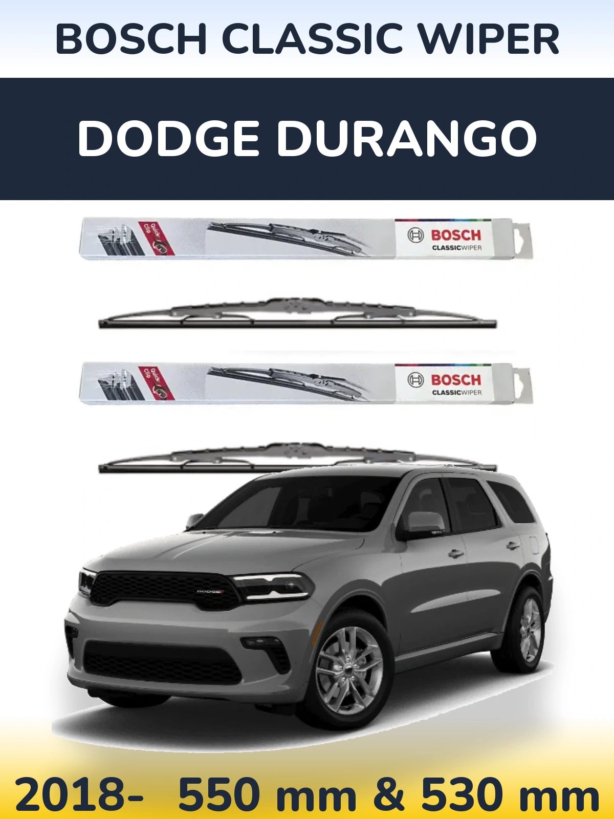 Torkarblad BOSCH Classic Wiper för Dodge Durango