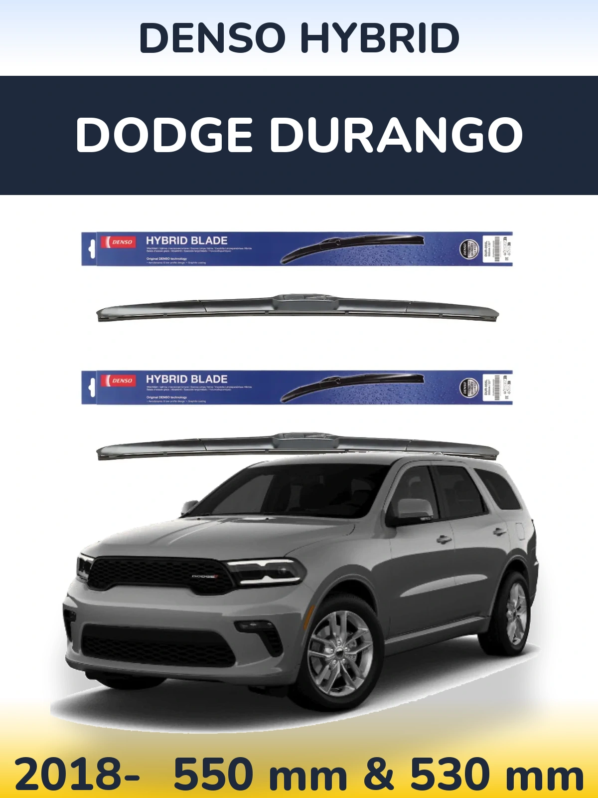Torkarblad Denso Hybrid för Dodge Durango