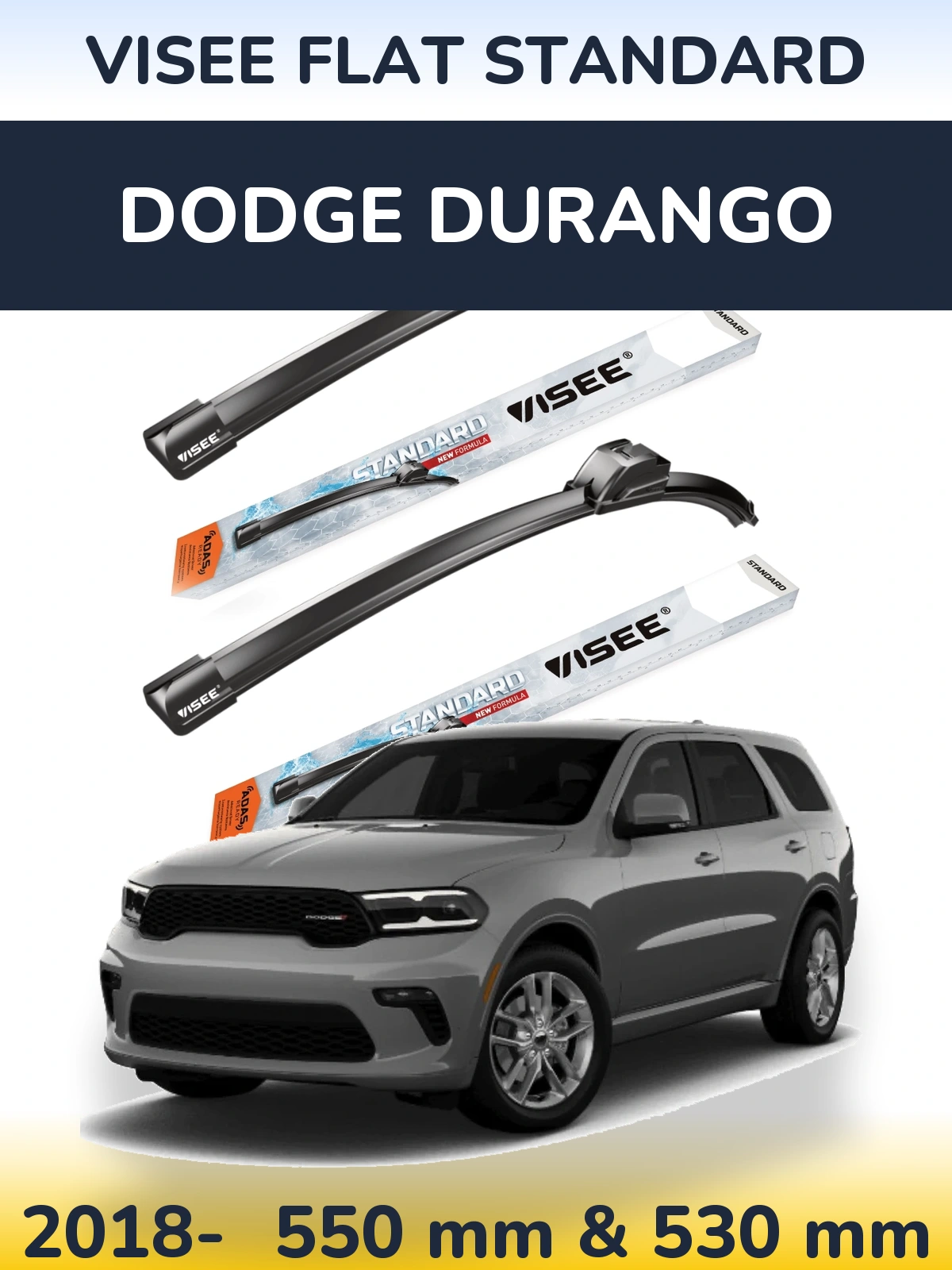 Torkarblad VISEE FLAT STANDARD för Dodge Durango
