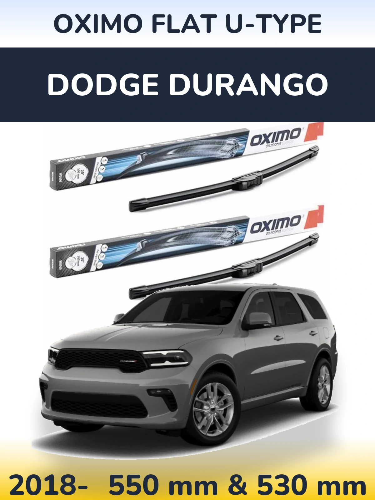 Torkarblad Oximo Flat U-type för Dodge Durango
