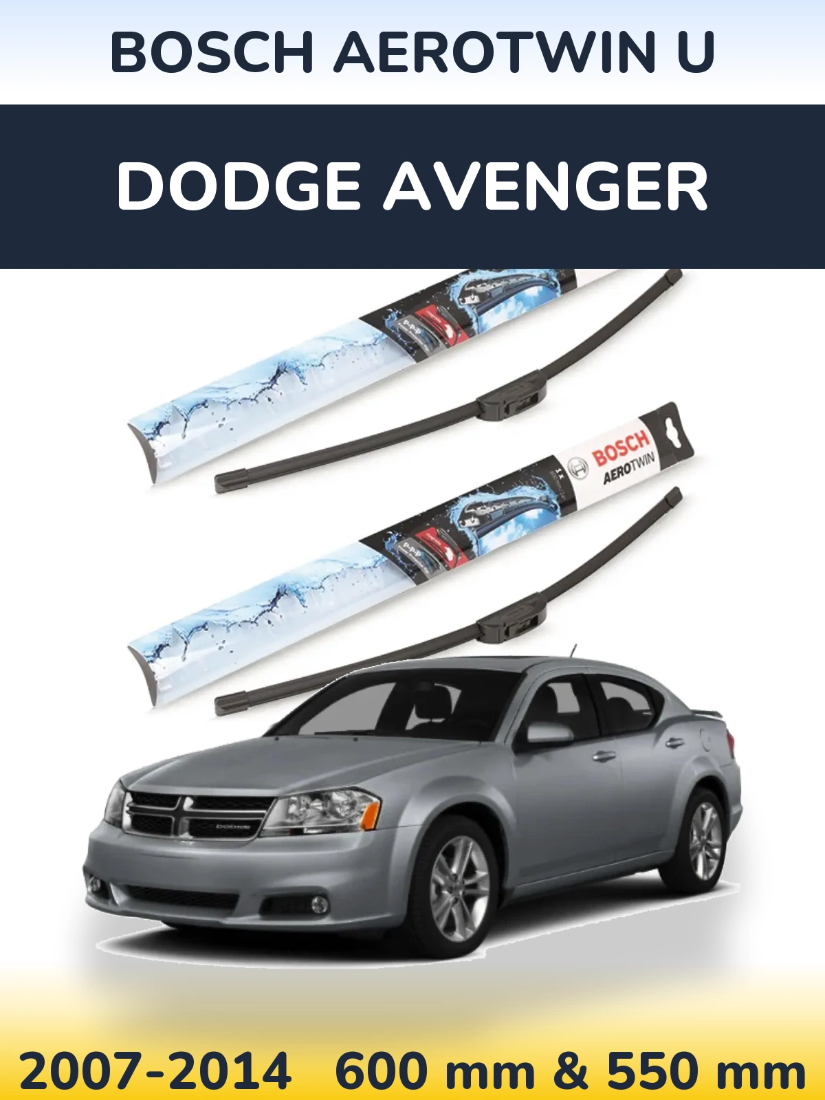 Torkarblad BOSCH AeroTwin U för Dodge Avenger
