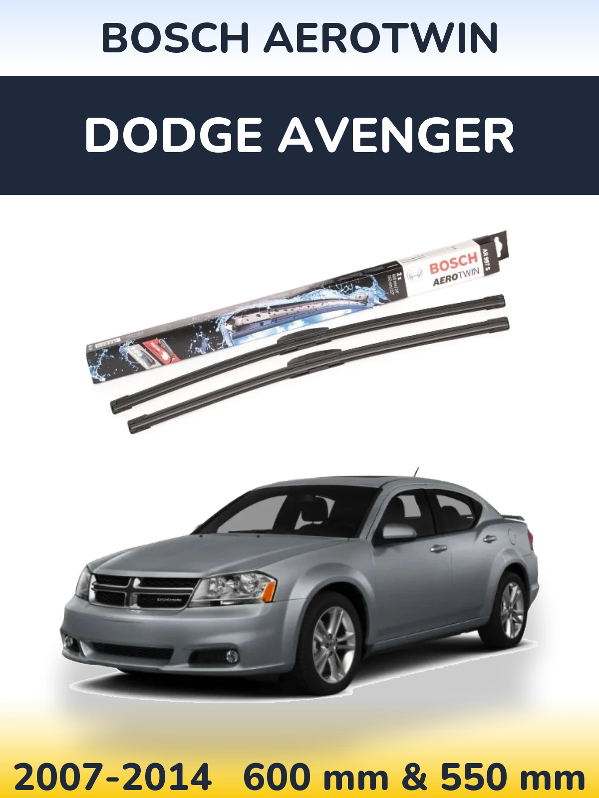 Torkarblad BOSCH AeroTwin för Dodge Avenger
