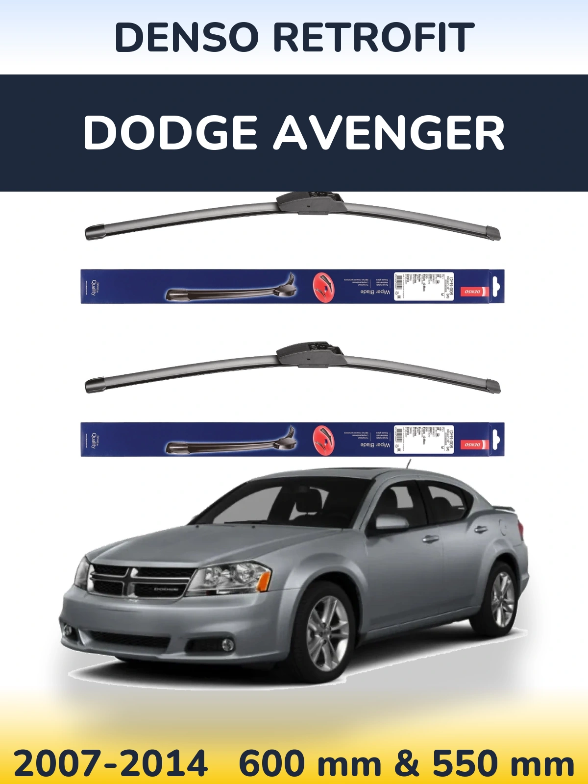 Torkarblad Denso Retrofit för Dodge Avenger