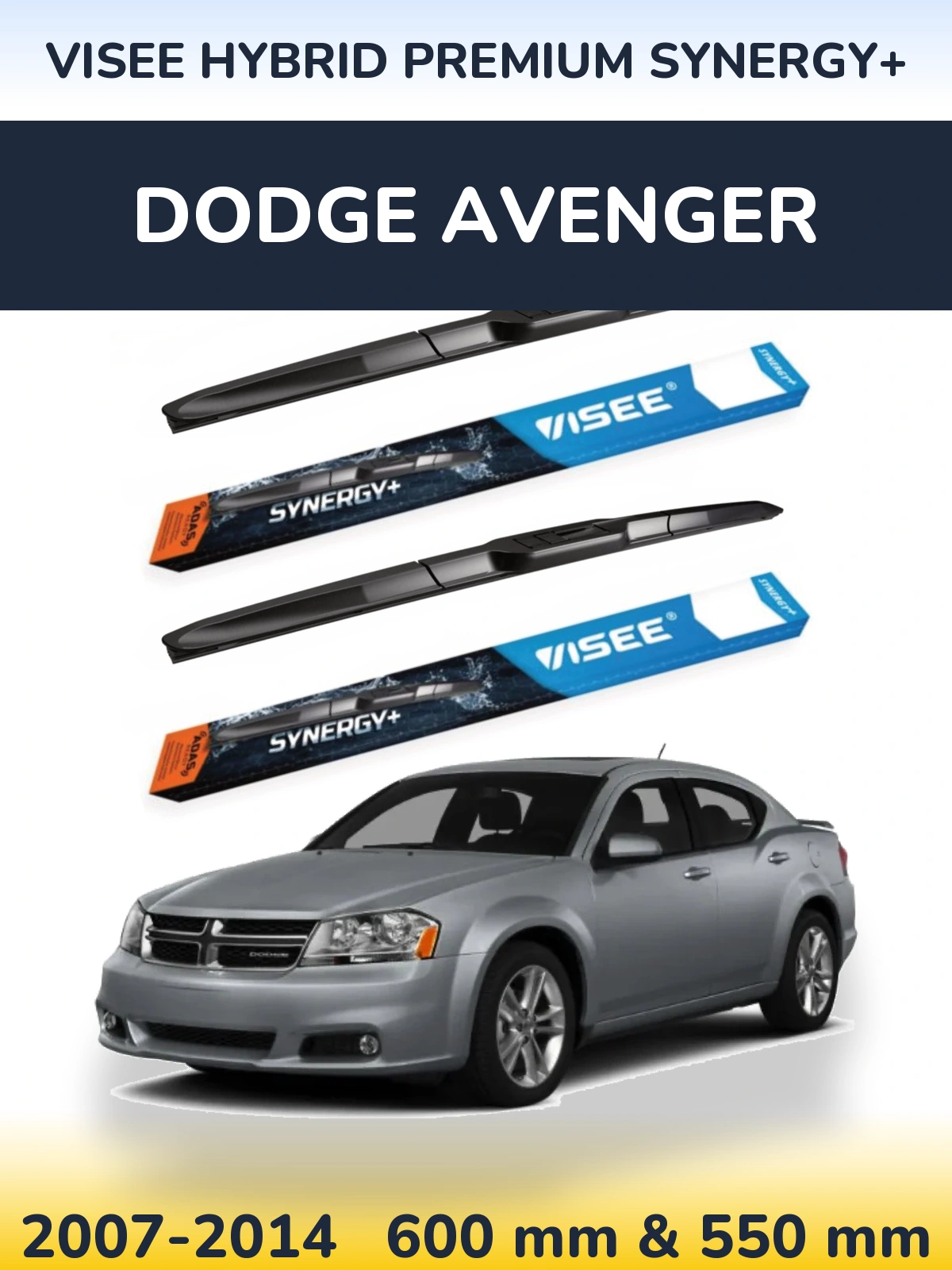 Torkarblad VISEE HYBRID PREMIUM SYNERGY+ för Dodge Avenger