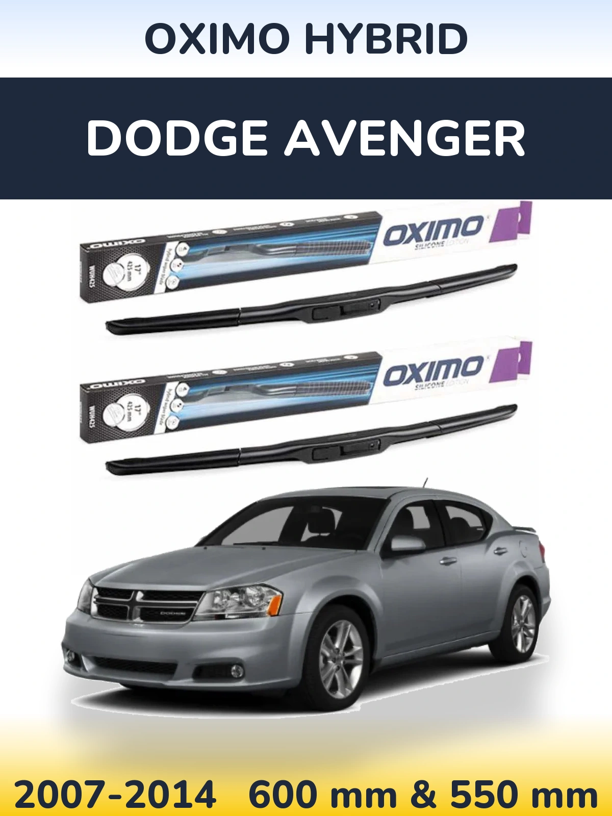 Torkarblad Oximo Hybrid för Dodge Avenger