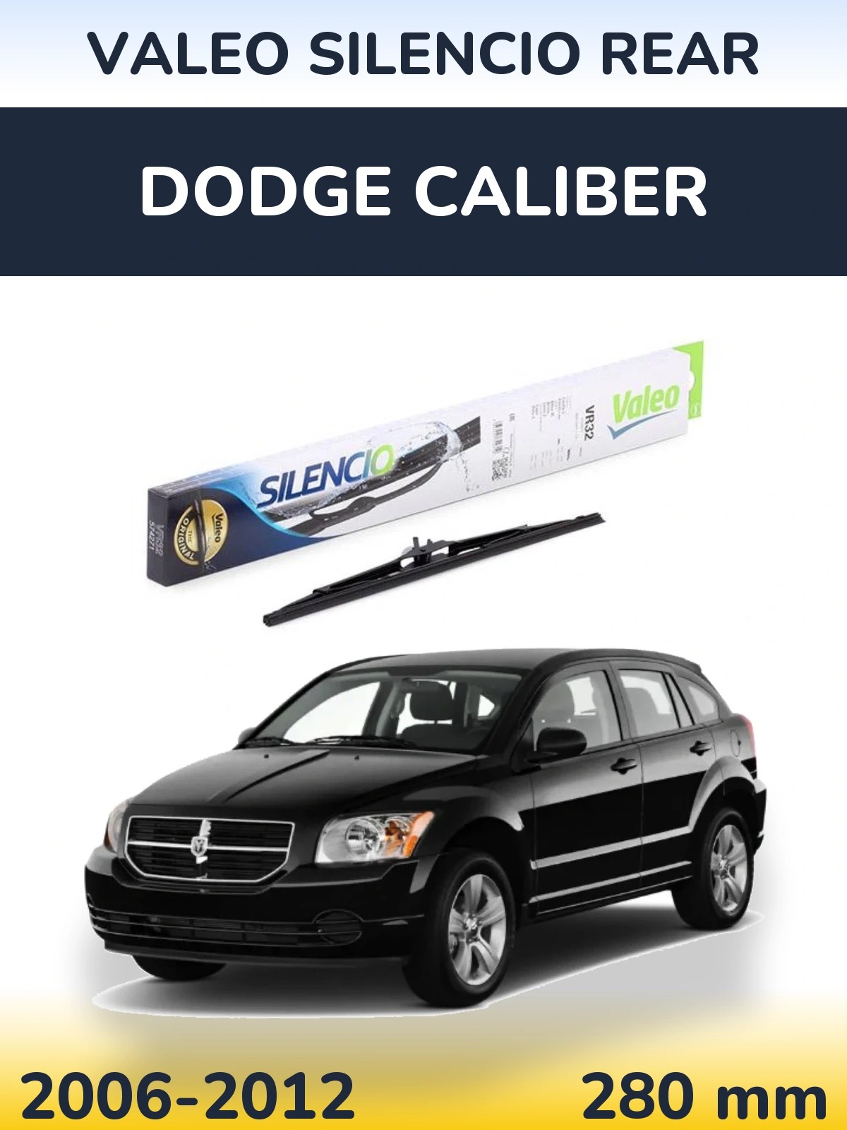 Torkarblad Valeo Silencio Rear för Dodge Caliber