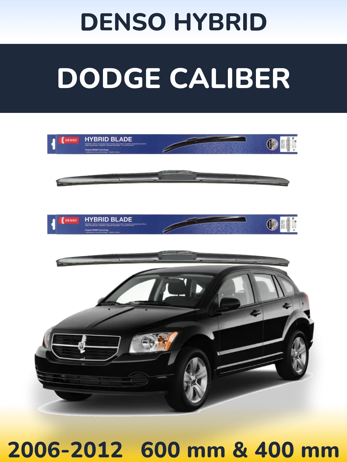 Torkarblad Denso Hybrid för Dodge Caliber