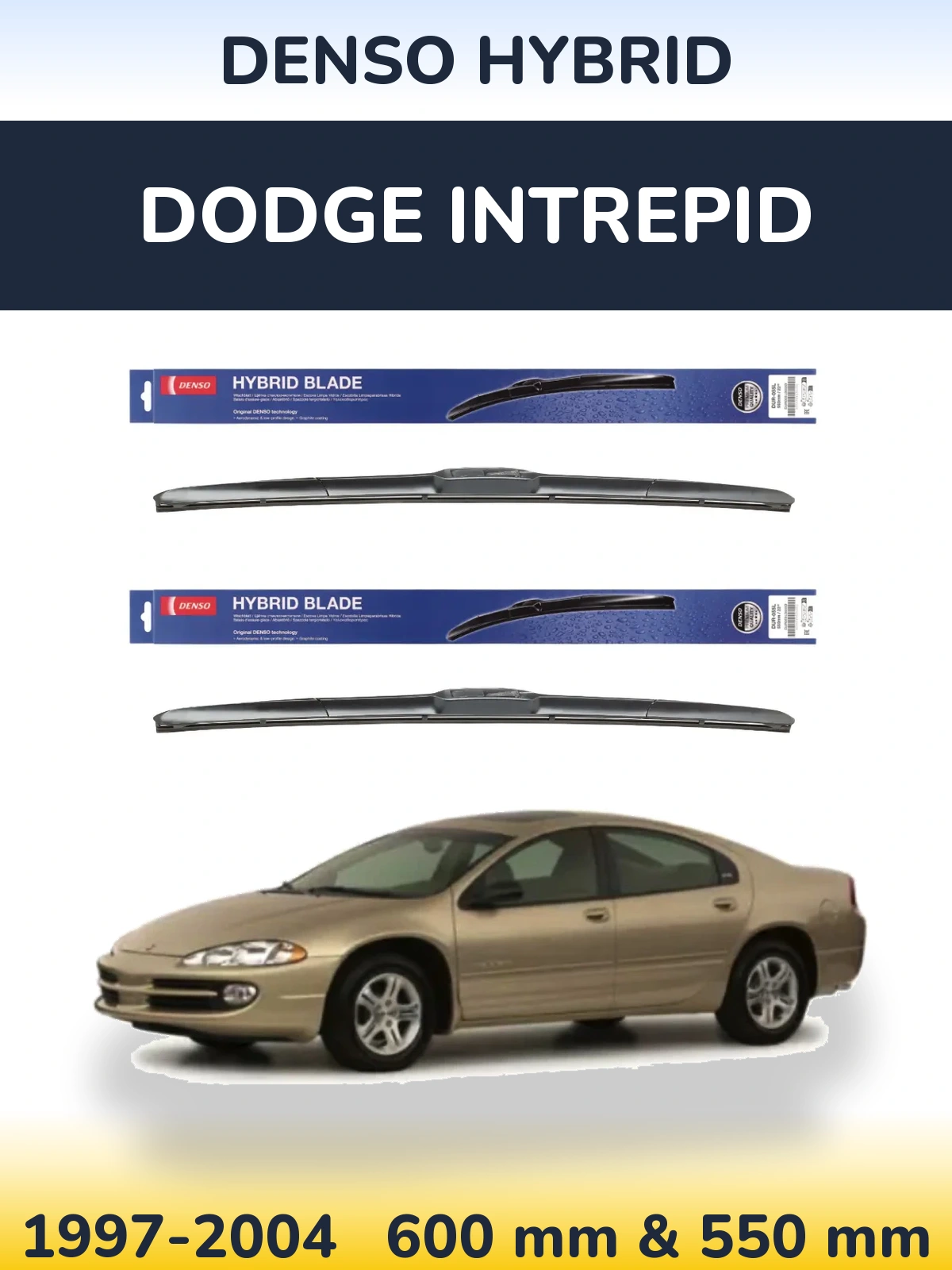 Torkarblad Denso Hybrid för Dodge Intrepid