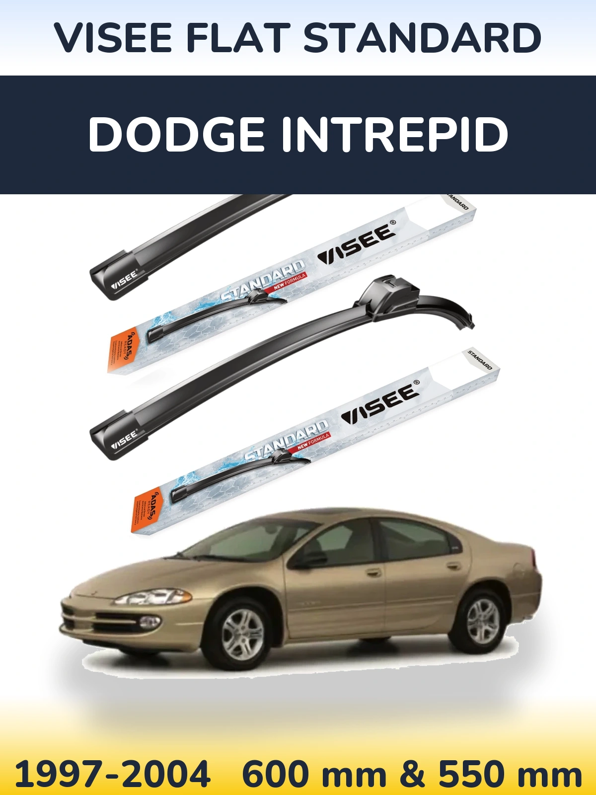 Torkarblad VISEE FLAT STANDARD för Dodge Intrepid
