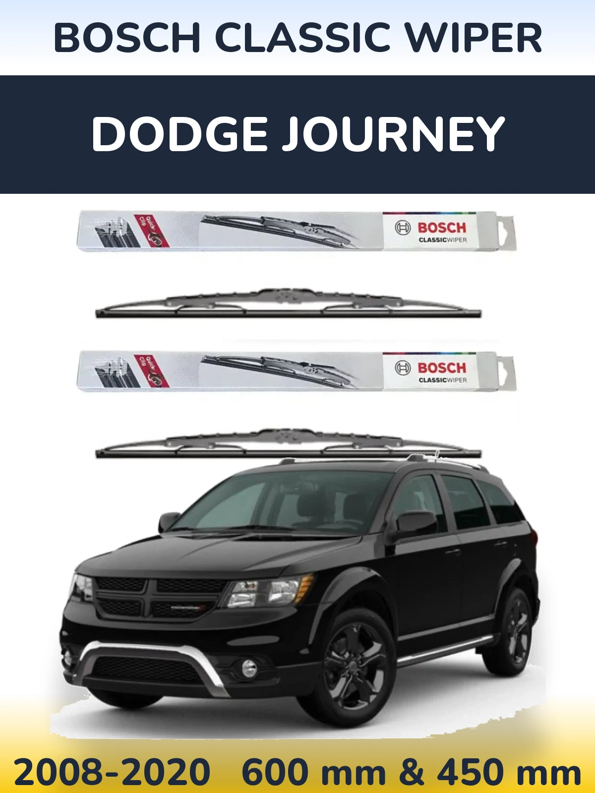 Torkarblad BOSCH Classic Wiper för Dodge Journey