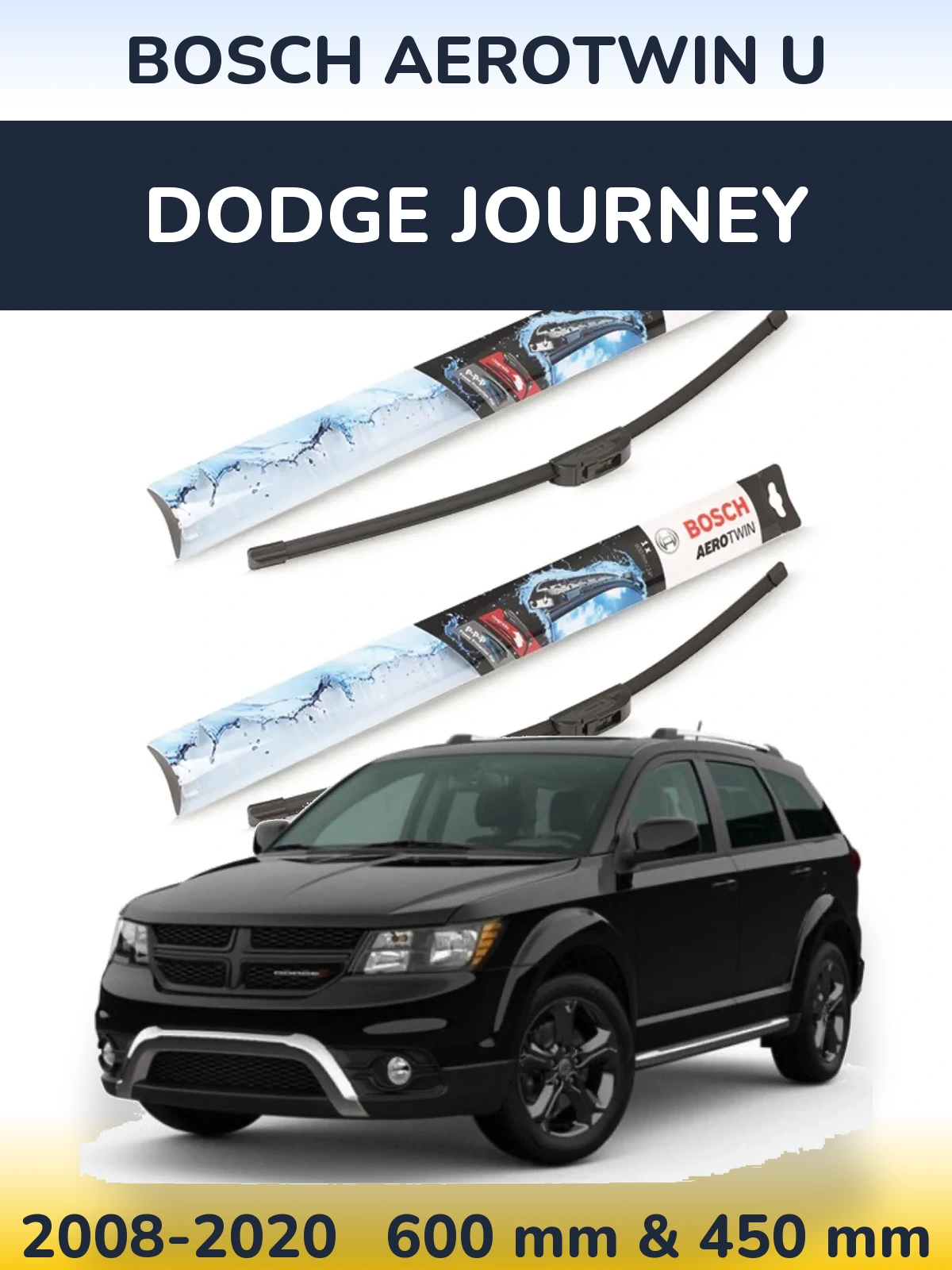 Torkarblad BOSCH AeroTwin U för Dodge Journey