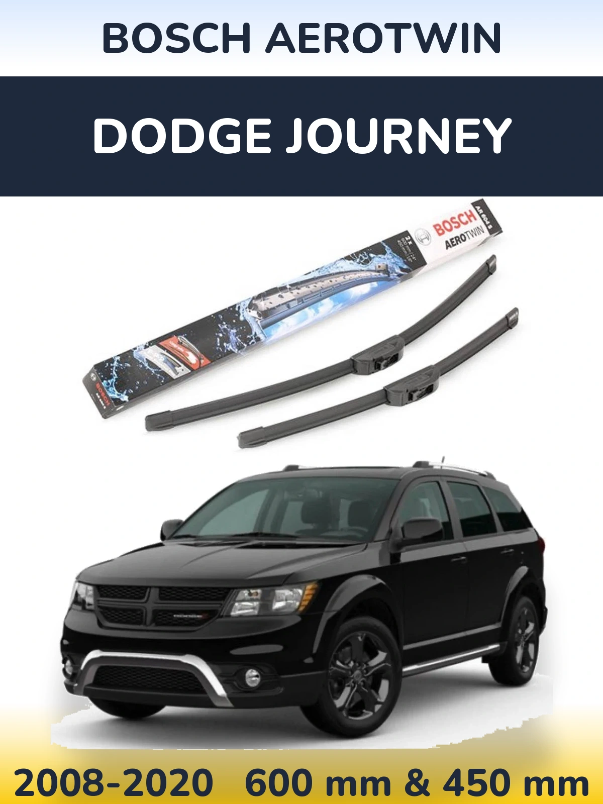 Torkarblad BOSCH AeroTwin för Dodge Journey