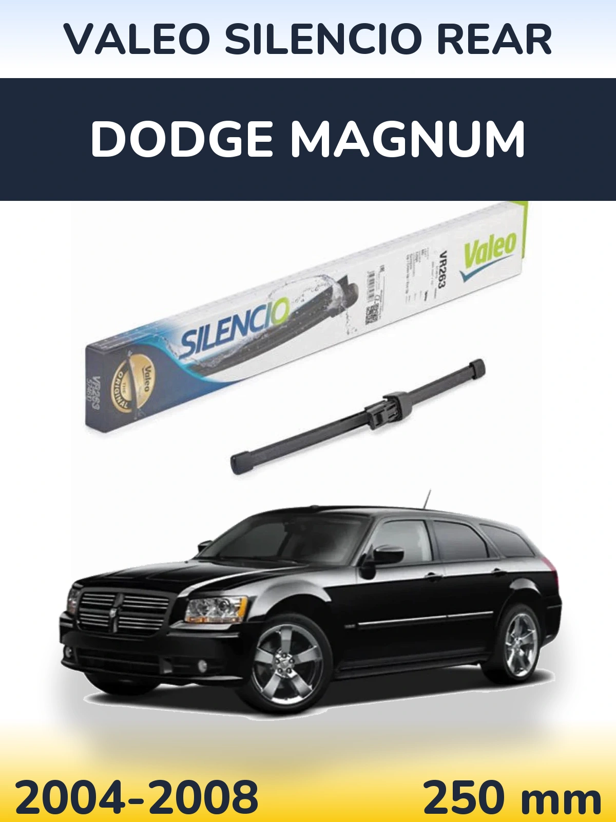 Задний дворник Valeo Silencio Rear 250 мм для Dodge Magnum 2004-2008