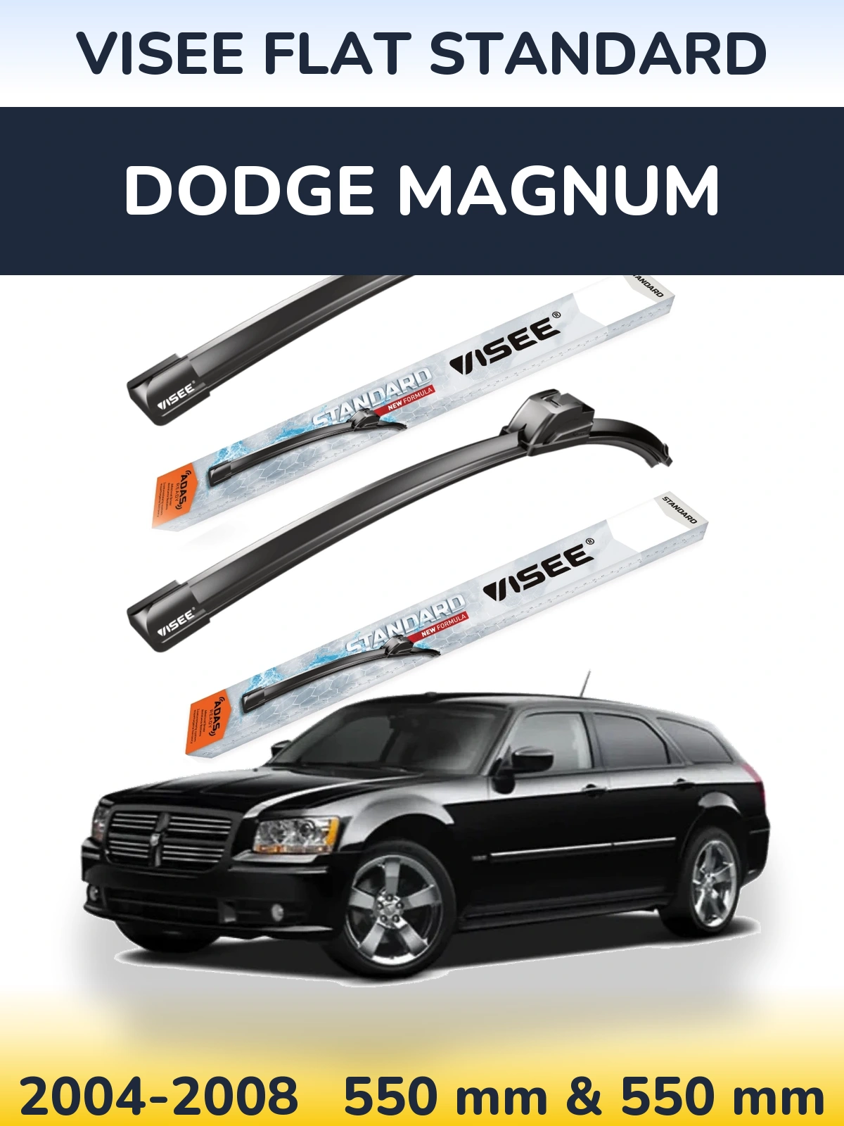 Torkarblad VISEE FLAT STANDARD för Dodge Magnum