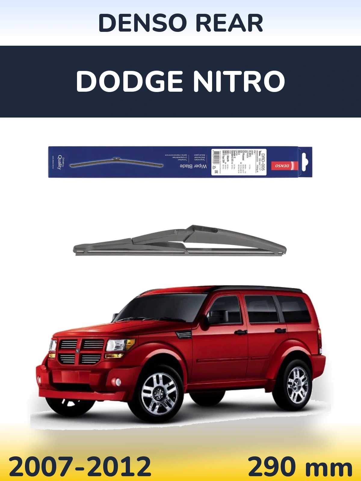 Torkarblad Denso Rear för Dodge Nitro