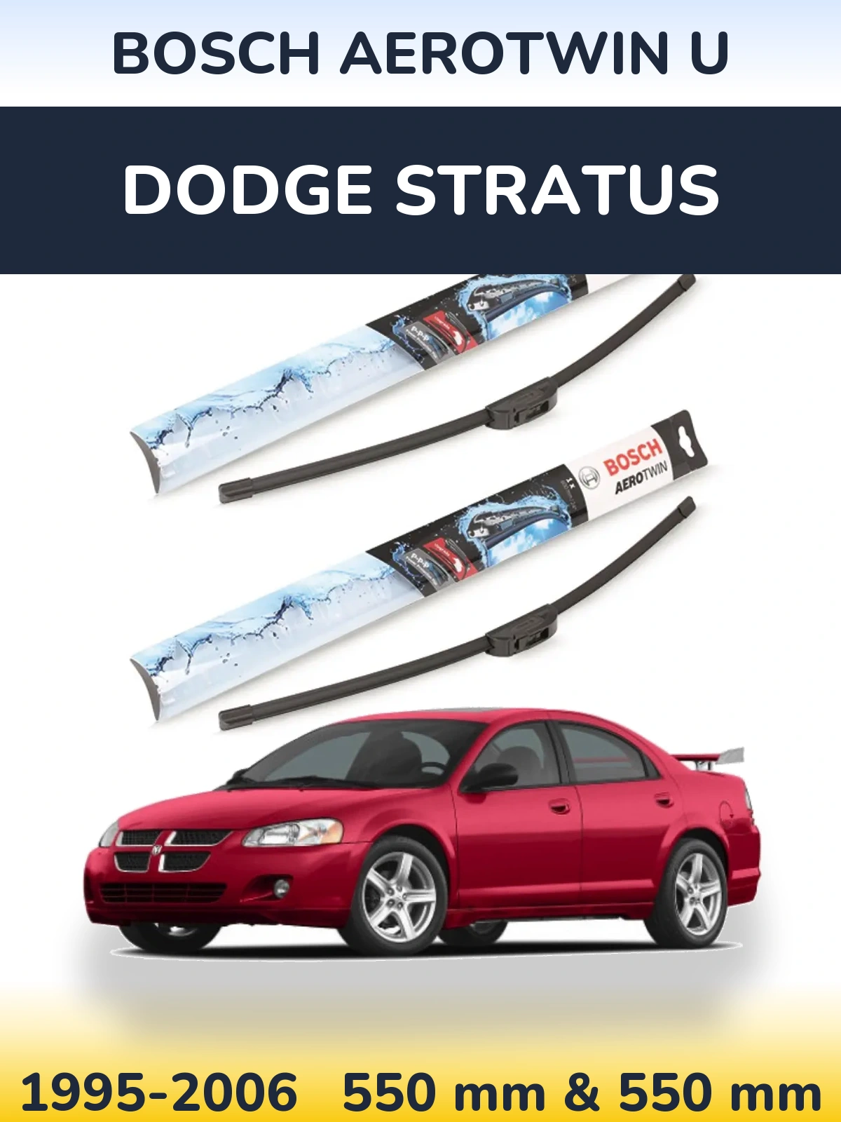 Torkarblad BOSCH AeroTwin U för Dodge Stratus