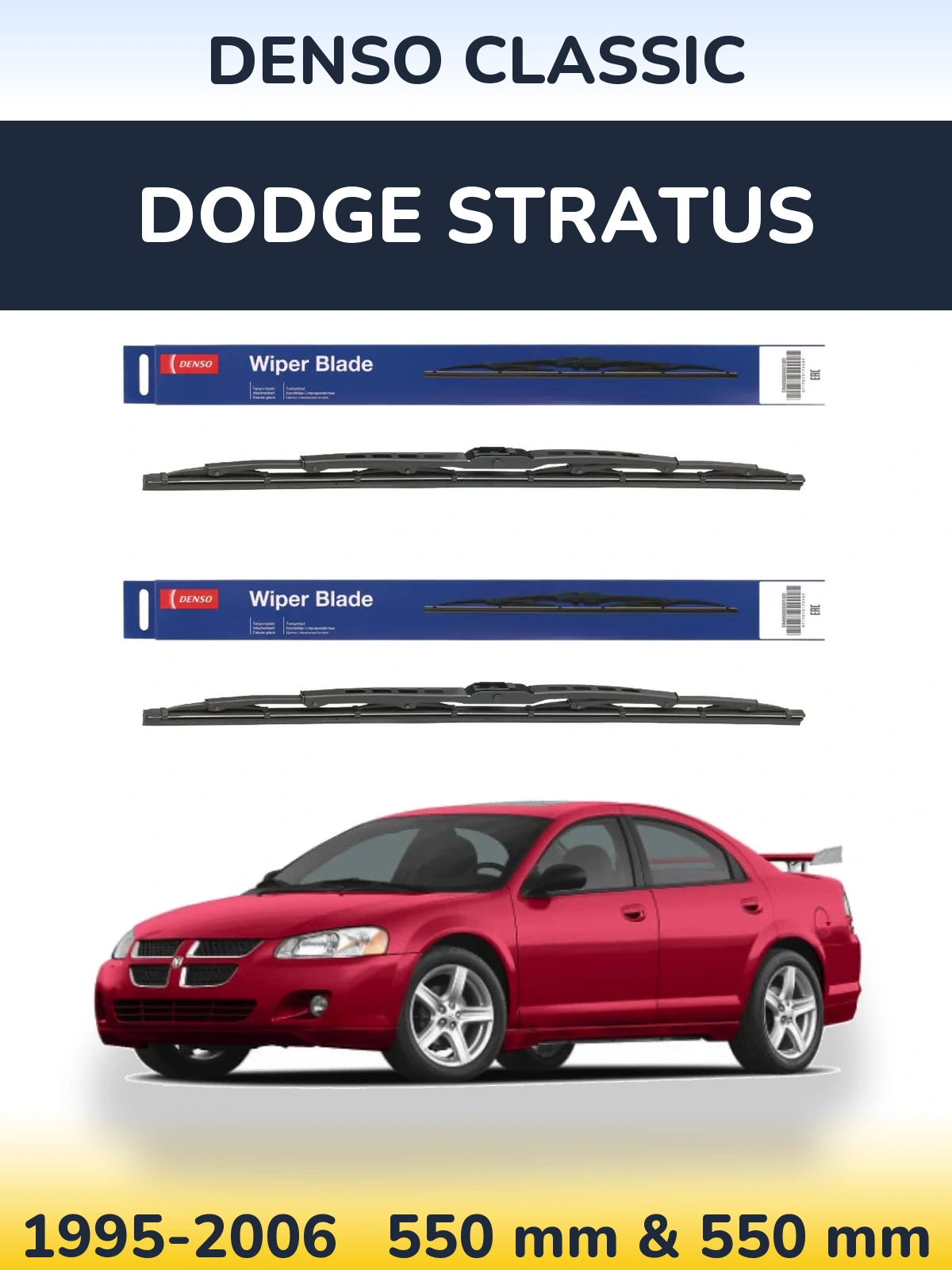 Torkarblad Denso Classic för Dodge Stratus