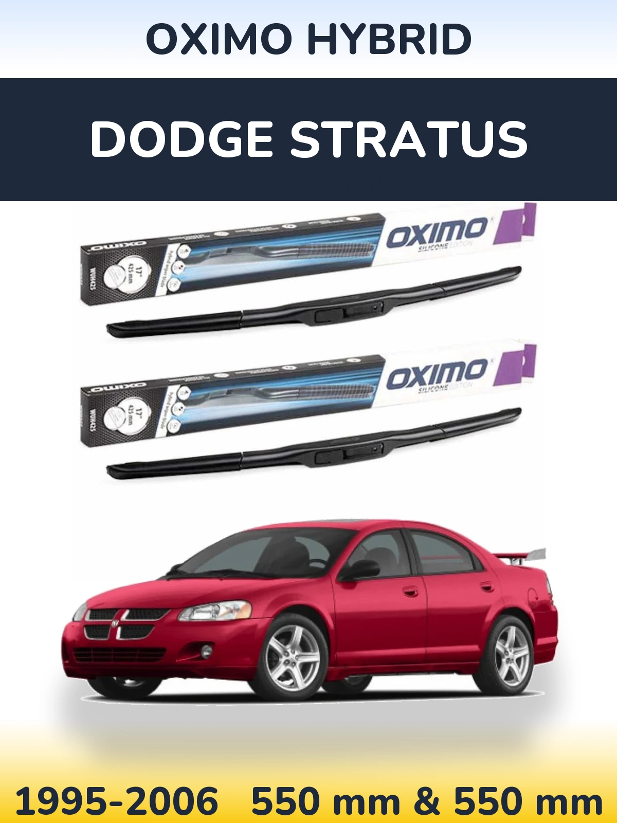 Torkarblad Oximo Hybrid för Dodge Stratus
