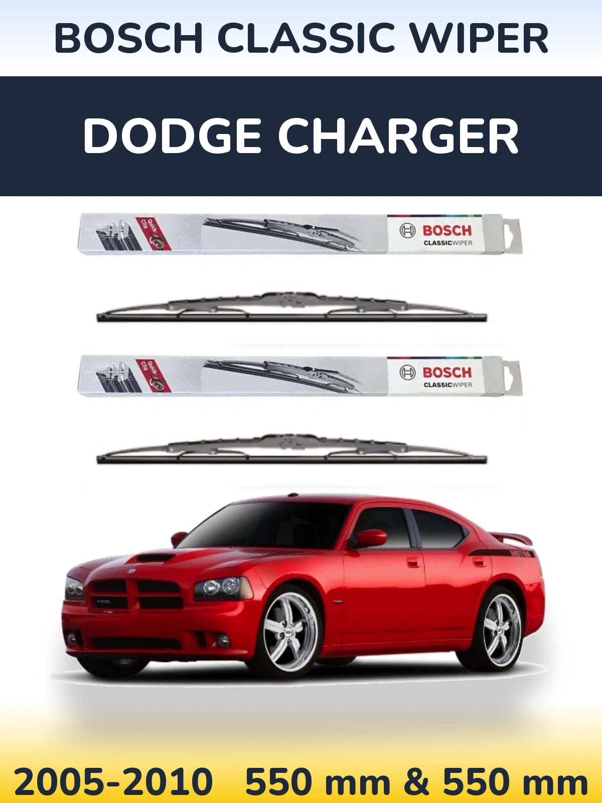 Torkarblad BOSCH Classic Wiper för Dodge Charger
