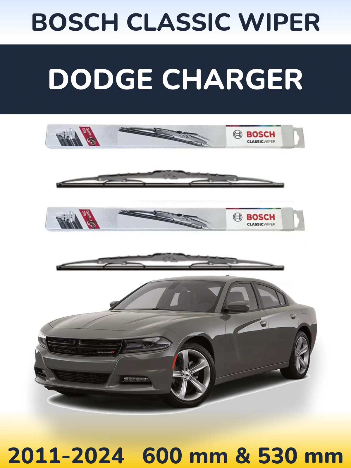 Torkarblad BOSCH Classic Wiper för Dodge Charger