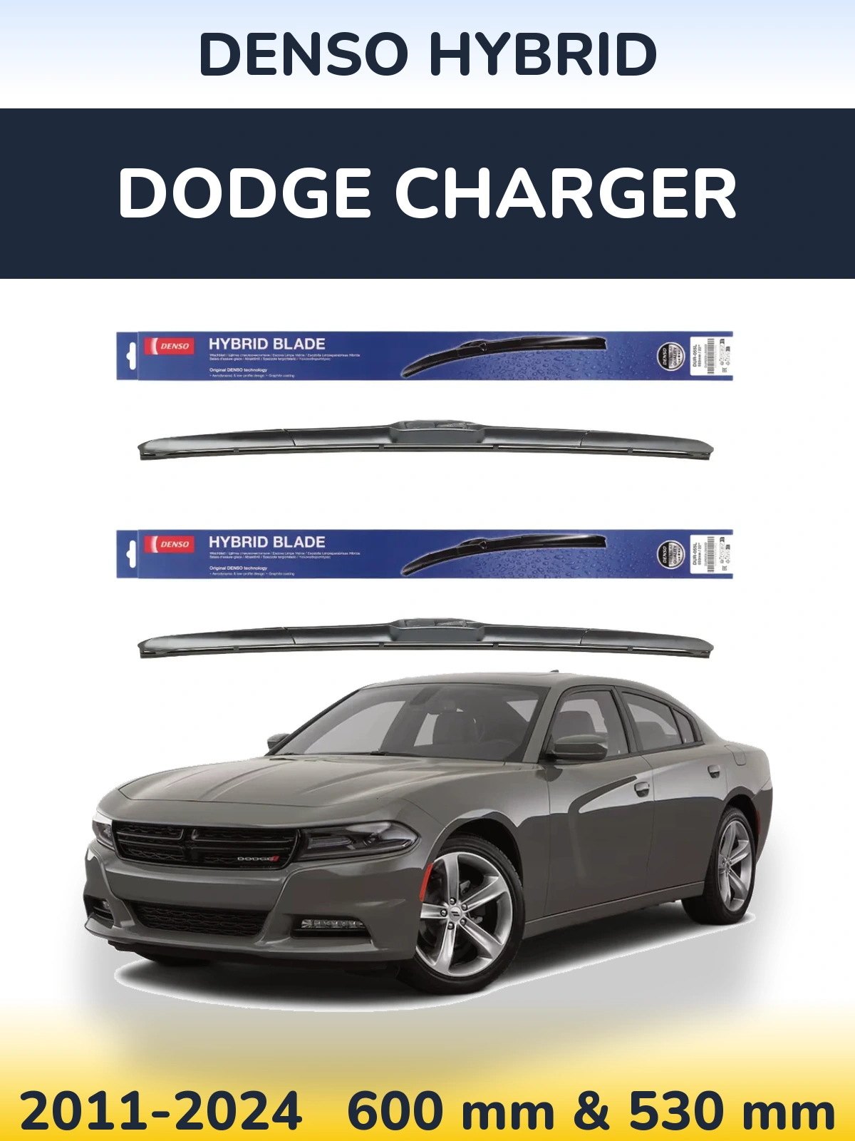 Torkarblad Denso Hybrid för Dodge Charger