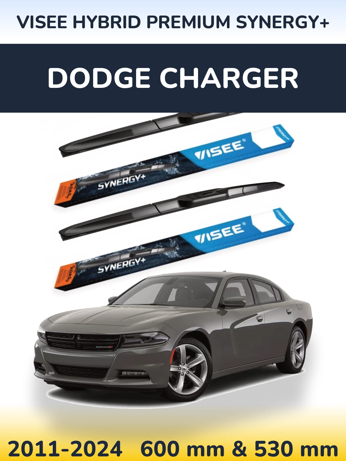 Torkarblad VISEE HYBRID PREMIUM SYNERGY+ för Dodge Charger
