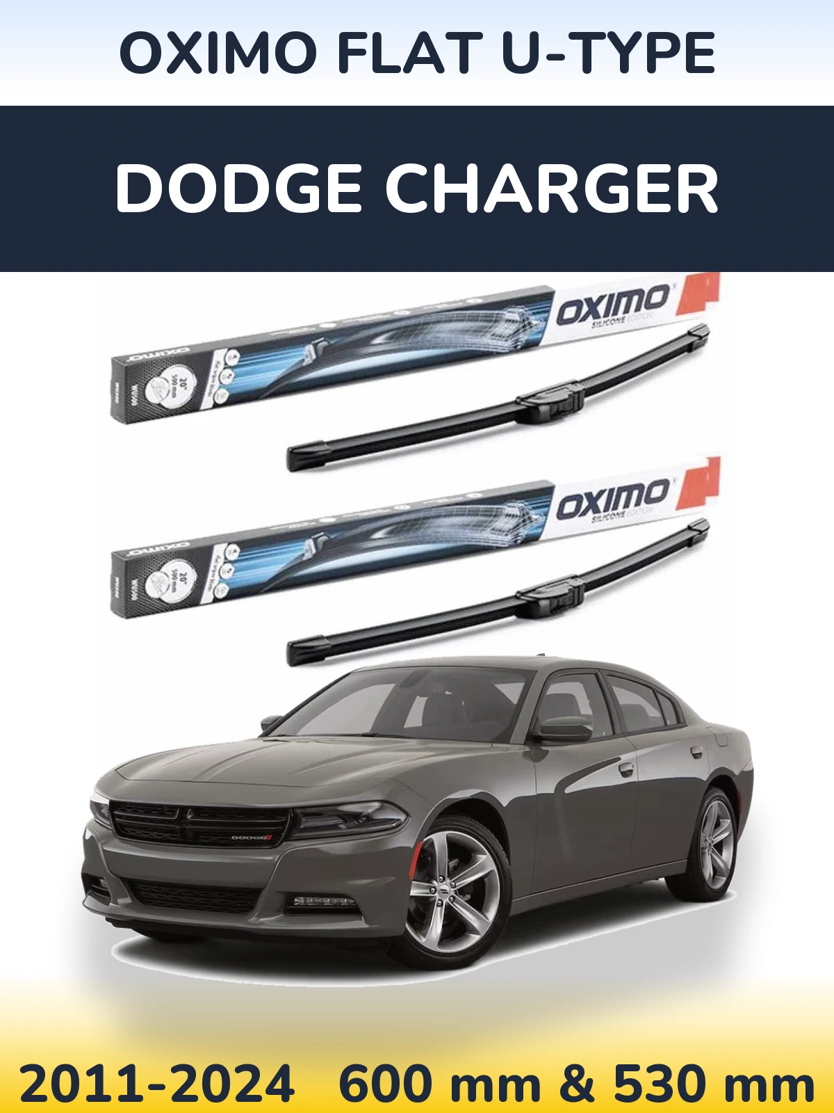 Torkarblad Oximo Flat U-type för Dodge Charger