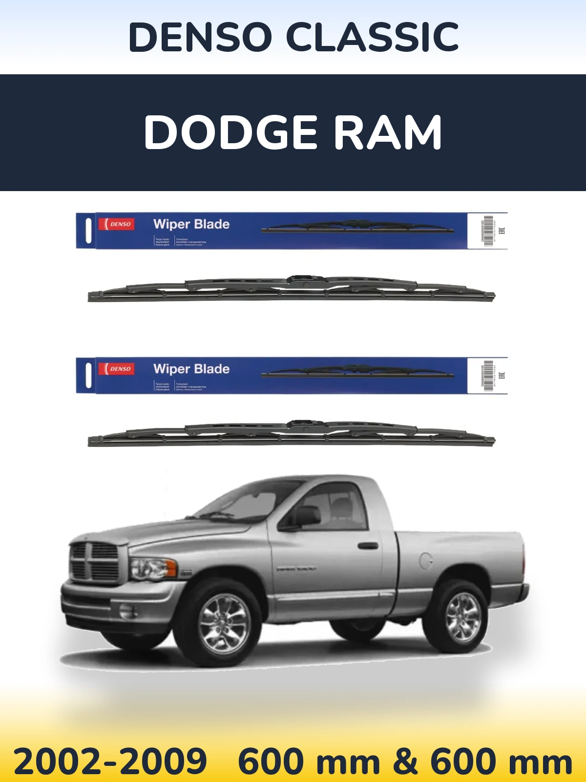 Torkarblad Denso Classic för Dodge RAM